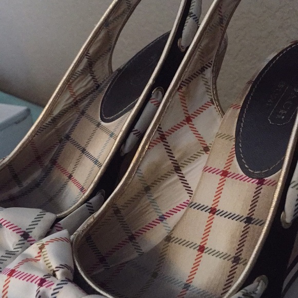 Coach wedges, twirling cotton twill - Picture 7 of 7